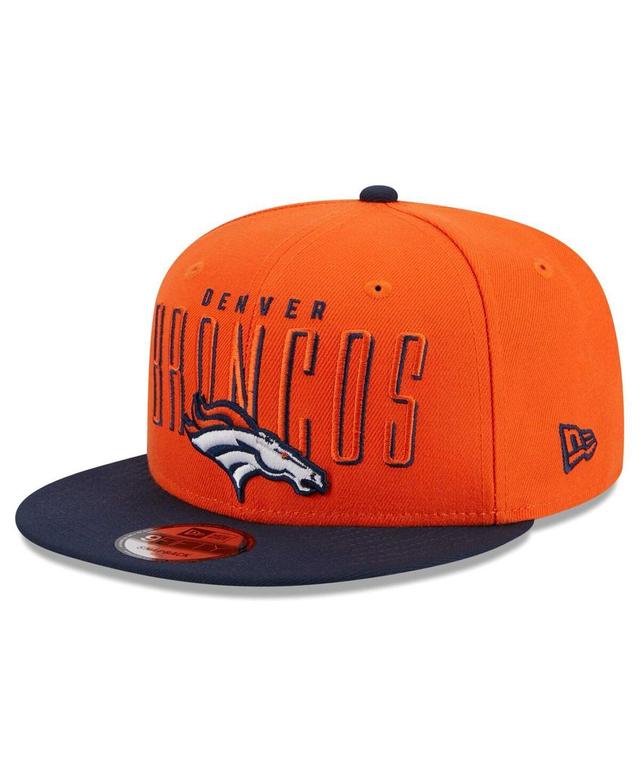 Mens New Era /Navy Denver Broncos Headline 9FIFTY Snapback Hat Product Image