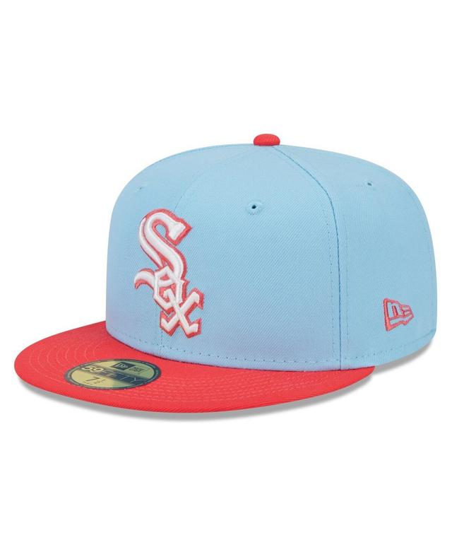 Mens New Era Light Blue Chicago White Sox Spring Color Two-Tone 59FIFTY Fitted Hat - Light Blue Product Image