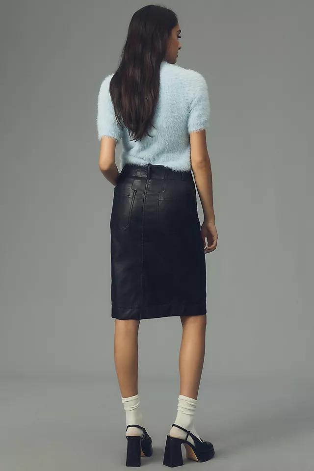 The Colette Faux Leather Skirt by Maeve Product Image