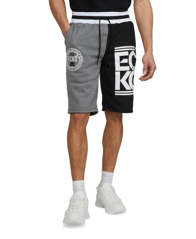 Ecko Unltd Mens Starting Lineup Fleece Short - Burgundy/ Product Image