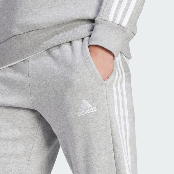 Essentials Fleece 3-Stripes Tapered Cuff Pants Product Image