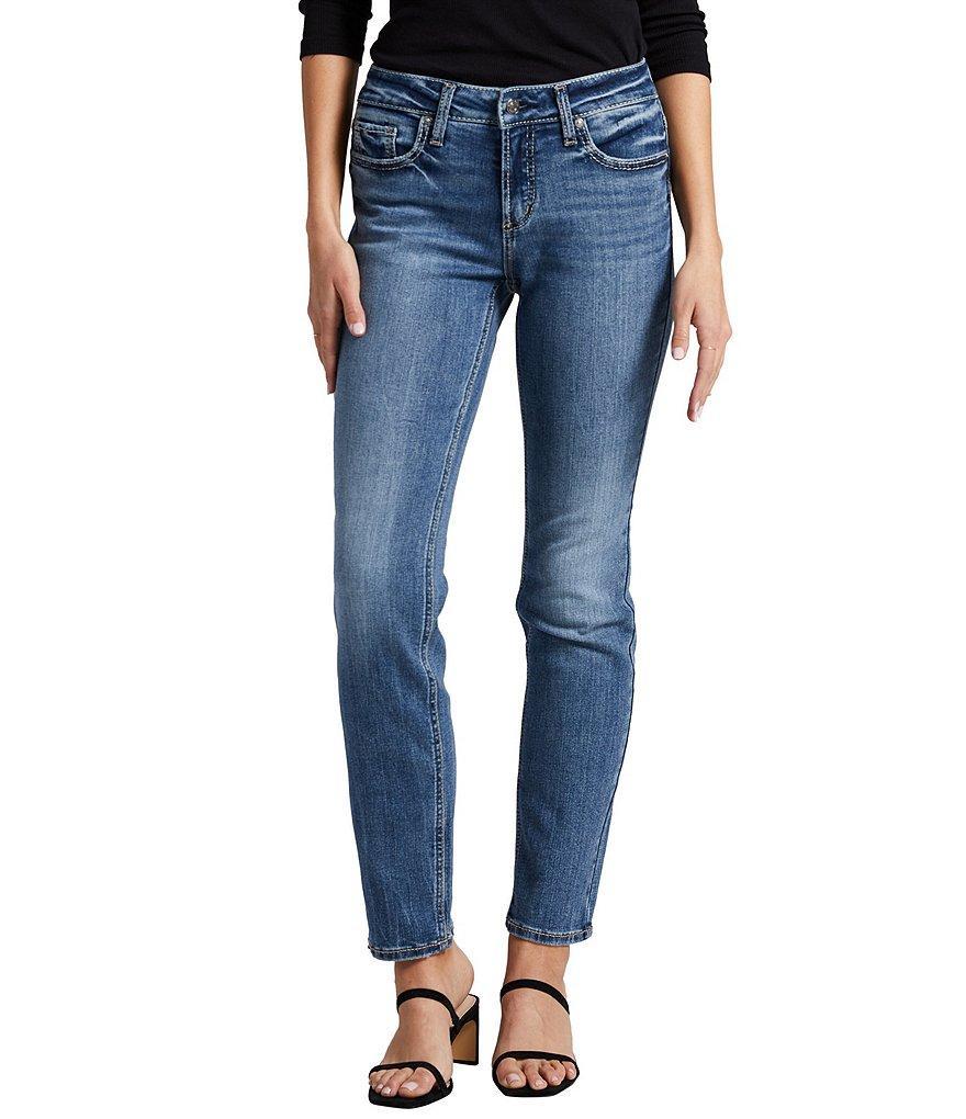 Silver Jeans Co. Suki Mid Rise Stretch Straight Leg Jeans Product Image