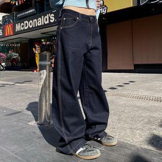 Low Rise Wide Leg Jeans Product Image