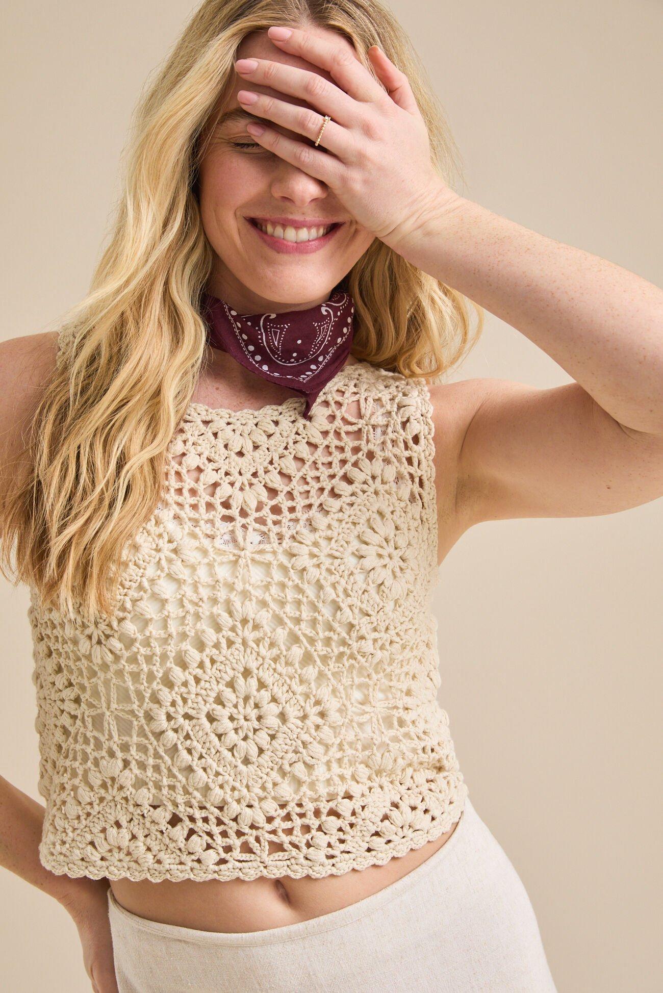 Belia Crochet Tank Product Image