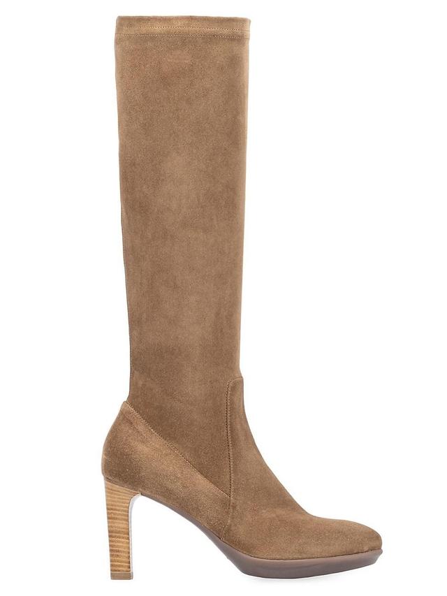 Womens Rhumba Knee-High Suede Boots Product Image