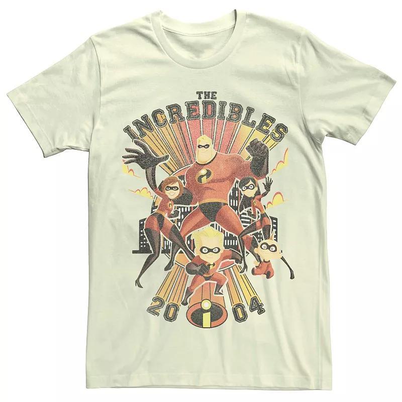 Mens Disney Pixar Incredibles Vintage Group Shot Tee Product Image