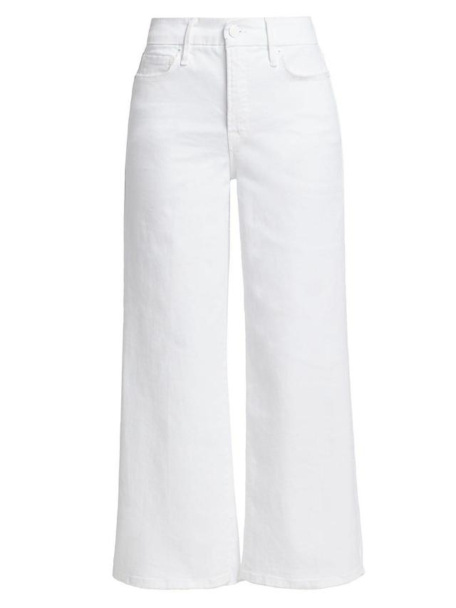 Womens Good Waist Palazzo Ankle-Crop Jeans Product Image