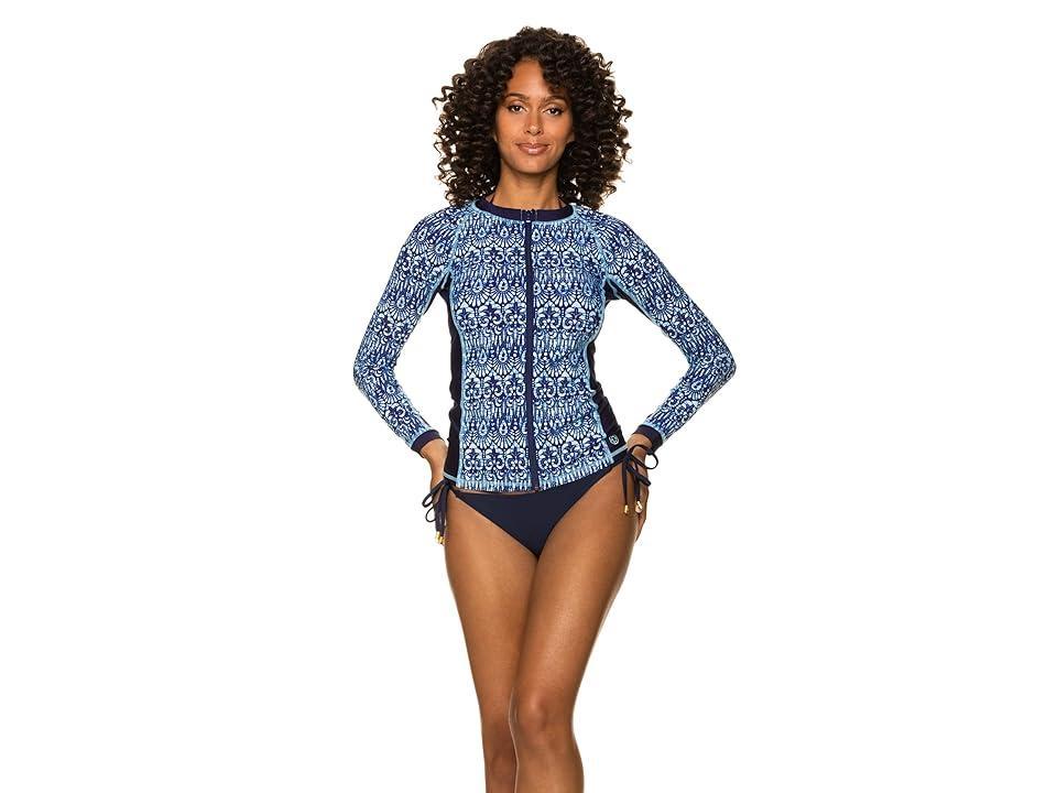 Helen Jon Island Surf Shirt (Island Batik Multi) Women's Swimwear Product Image