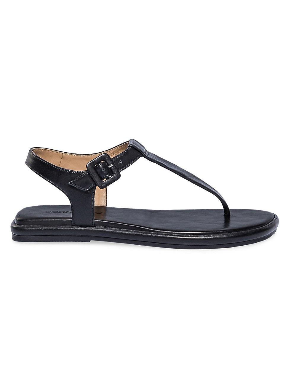 Womens Tucson Leather T-Strap Sandals Product Image