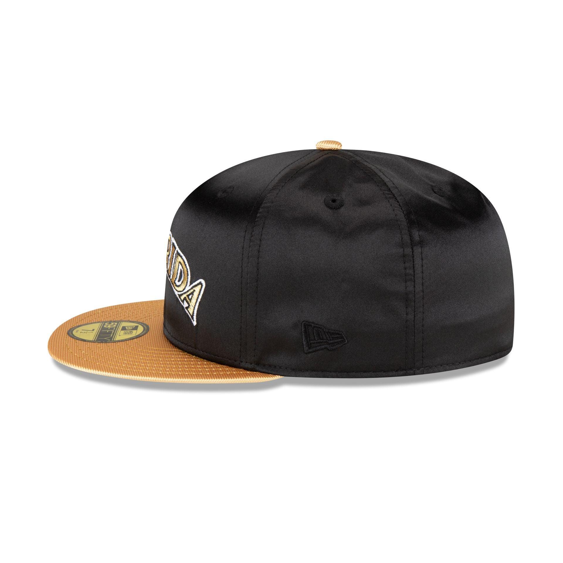 Miami Marlins Metallic Gold 59FIFTY Fitted Hat Male Product Image