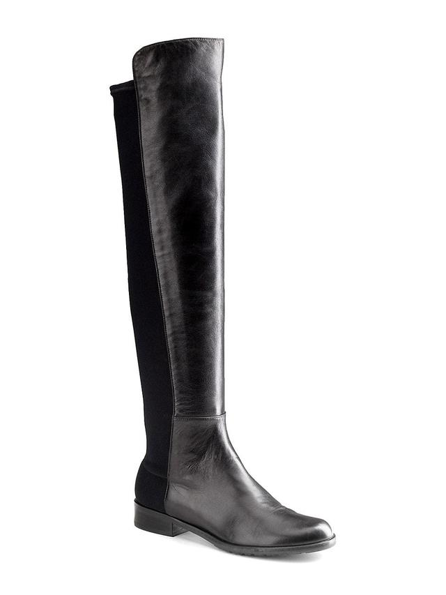 Womens 5050 Over-The-Knee Stretch-Leather Boots Product Image