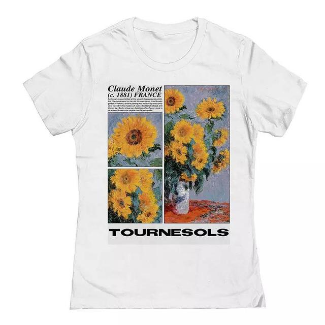 Juniors Tournesols 1 Womens Graphic Tee, Girls Product Image