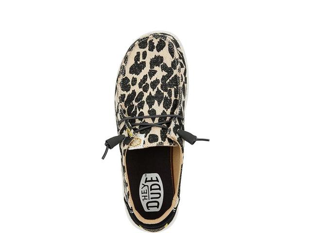 Hey Dude Wendy Leopard Grey) Women's Shoes Product Image