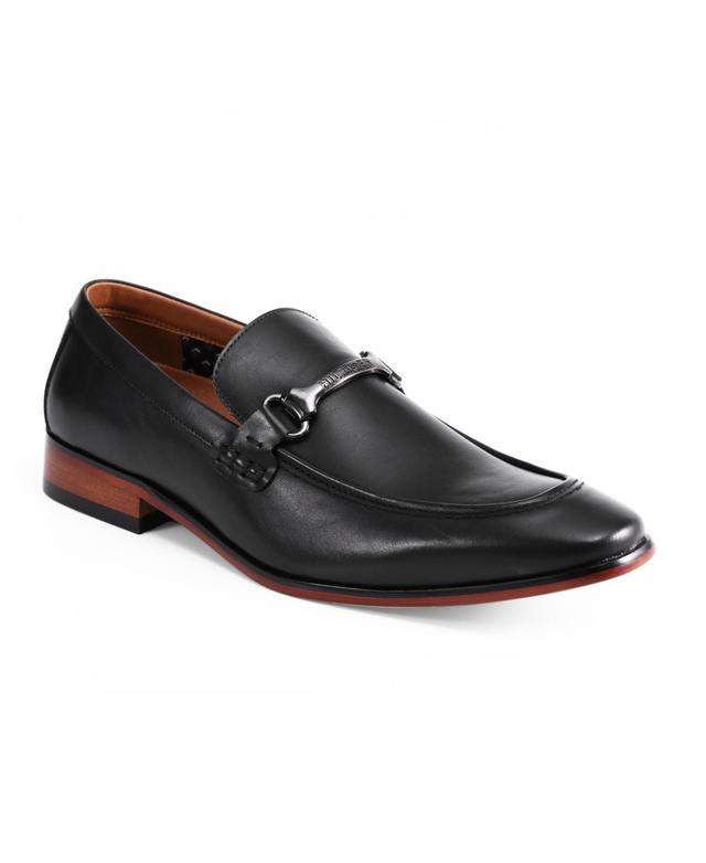 Tommy Hilfiger Mens Faux Leather Slip On Shoes - Black Product Image