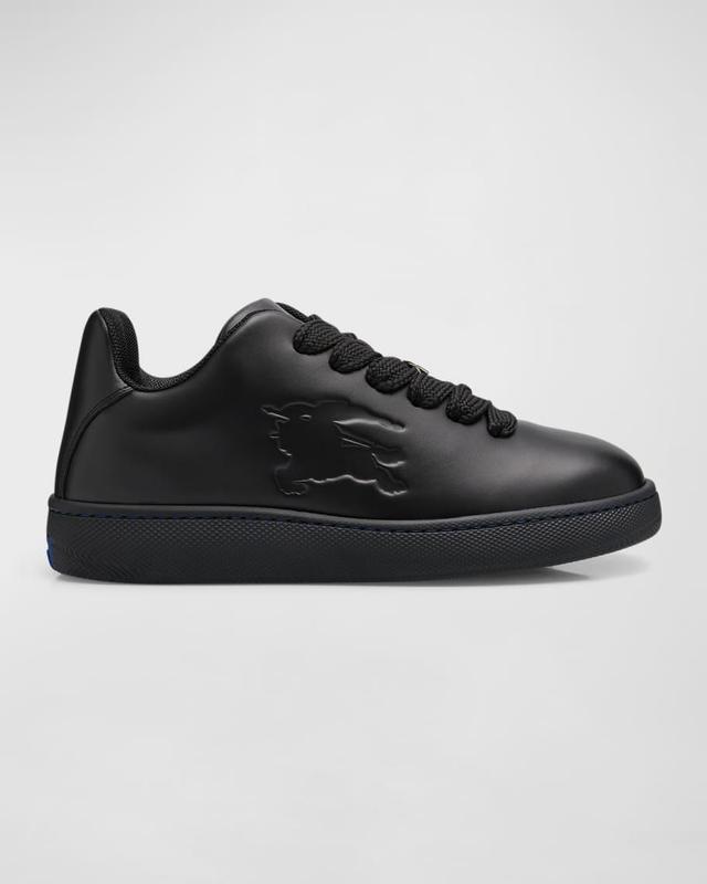 Men's Leather Box Low-Top Sneakers Product Image