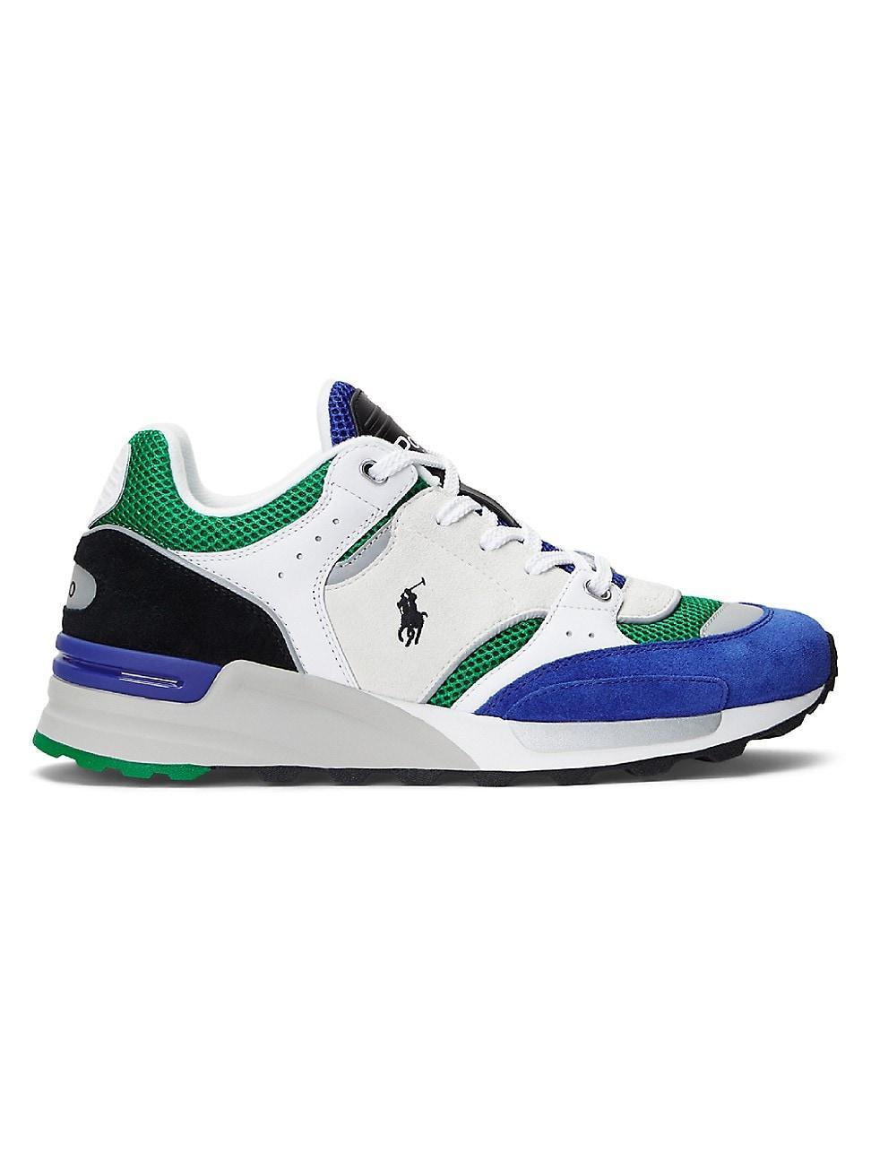 Polo Ralph Lauren Mens Trackster 200 Sneaker - White/royal Product Image