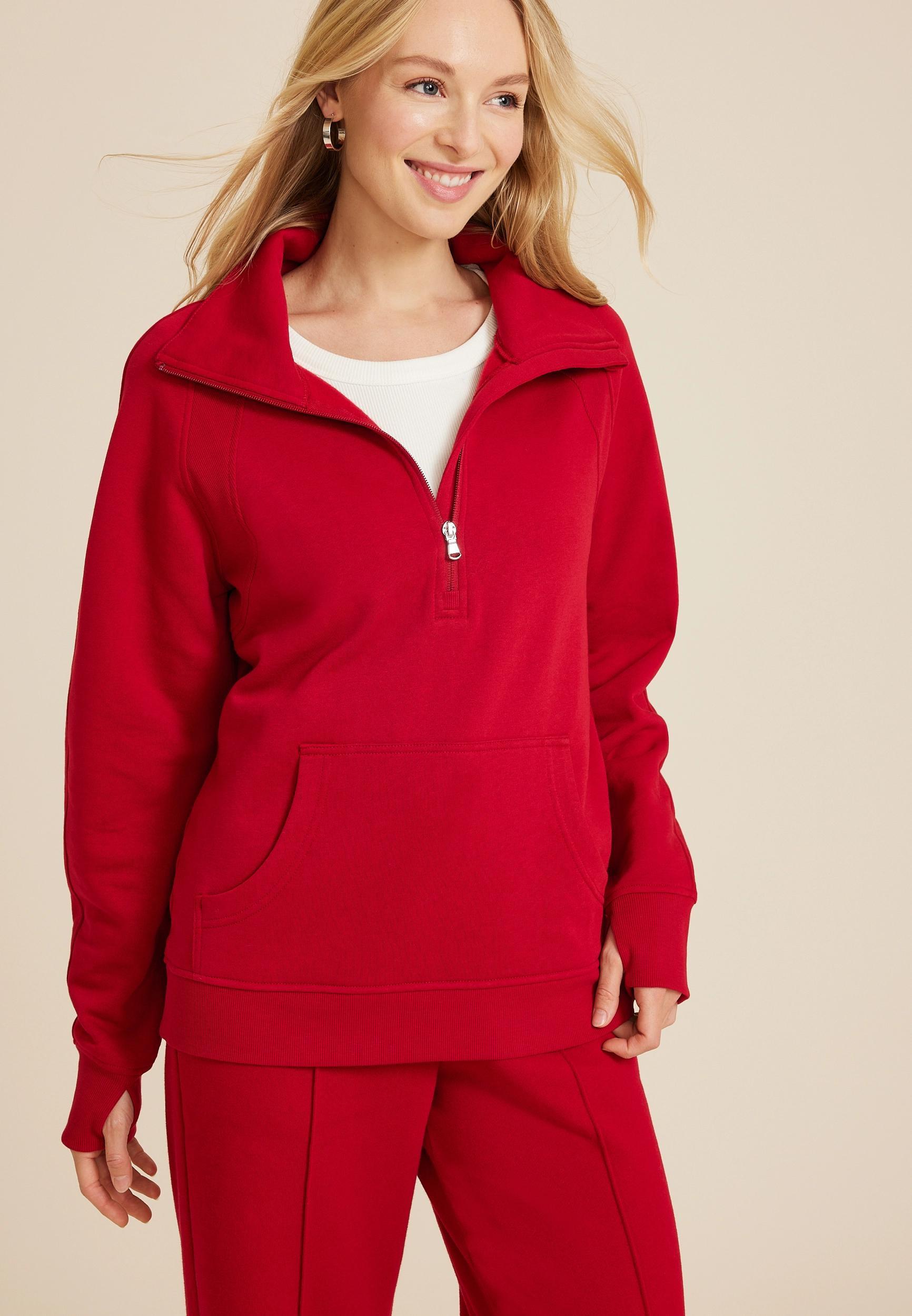 Quarter Zip Fleece Sweatshirt Product Image