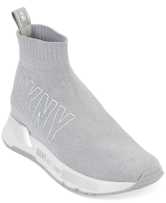 Dkny Womens Nona Pull-On Logo Sock Sneakers Product Image