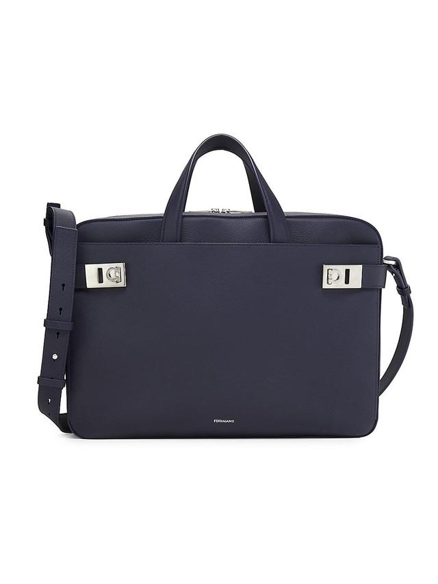 Mens Twins Leather Messenger Bag Product Image