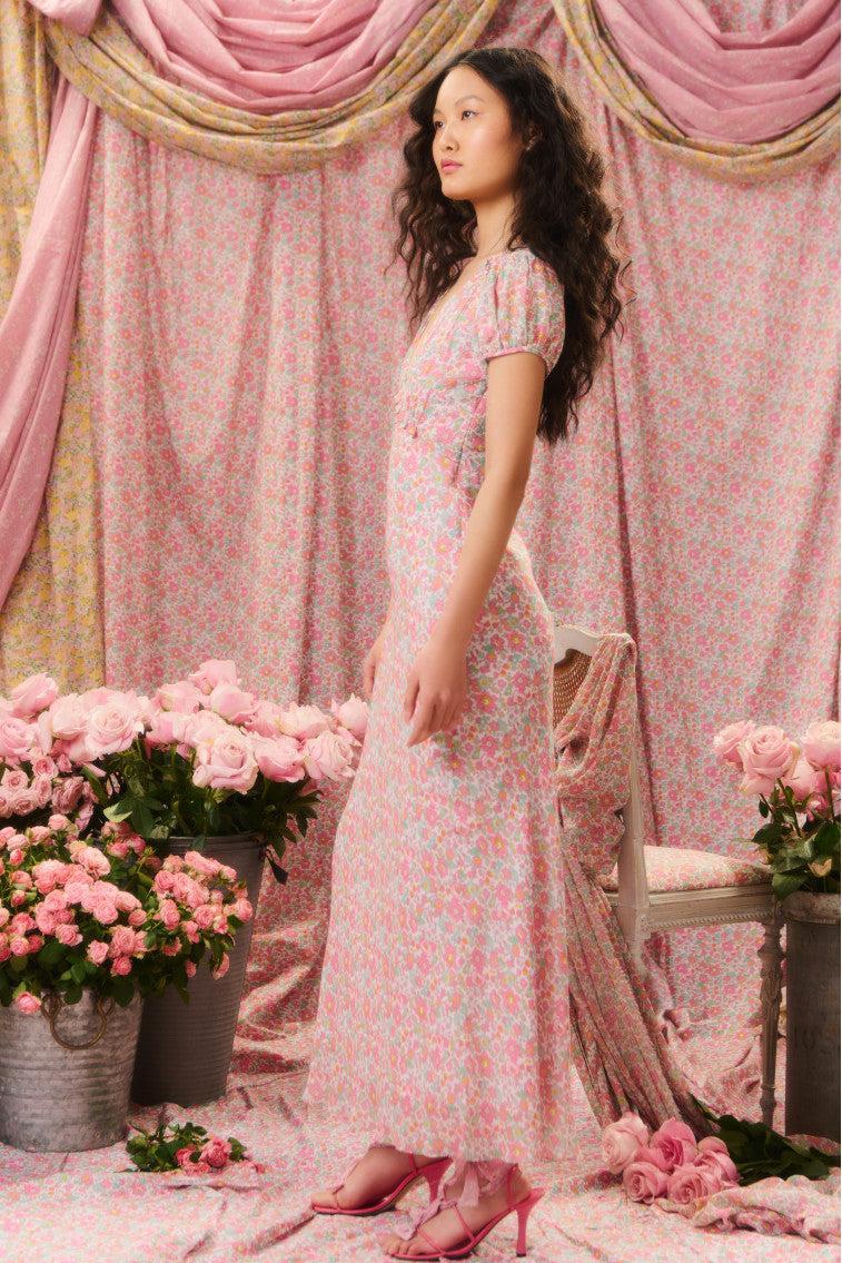 Pricilla Liberty Fabric Maxi Dress Product Image