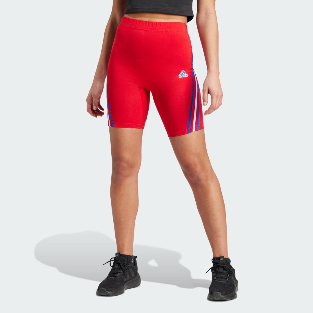 adidas Future Icons 3-Stripes Biker Shorts White S Womens Product Image