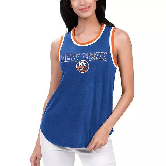 Womens G-III 4Her by Carl Banks Royal New York Islanders Strategy Tank Top Product Image