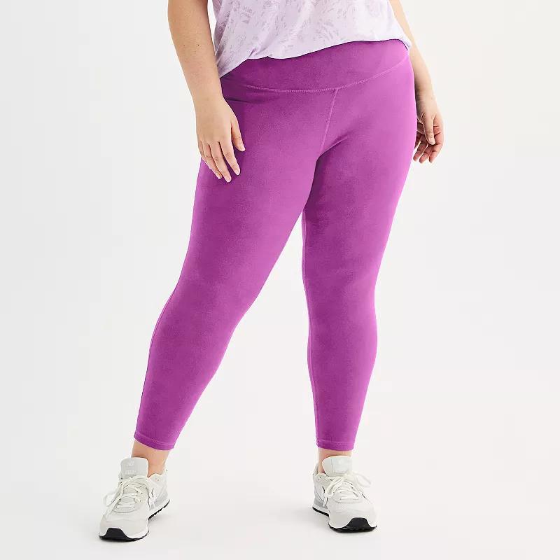 Plus Size Tek Gear Essential Soft 7/8 Leggings, Womens Product Image