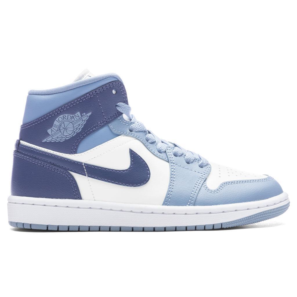 Air Jordan 1 Mid Women's - Sail/Diffused Blue/Blue Grey Female Product Image