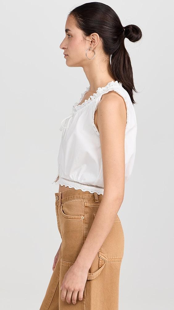 LE JEAN Eyelet Cami Top | Shopbop Product Image