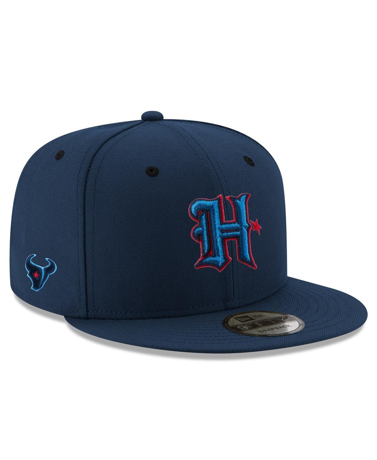 New Era Mens Navy Houston Texans Standard 9FIFTY Snapback Hat Product Image