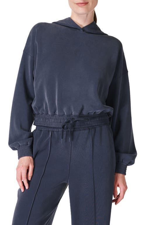 Sweaty Betty Sand Wash Cloud Weight Crop Hoodie Product Image