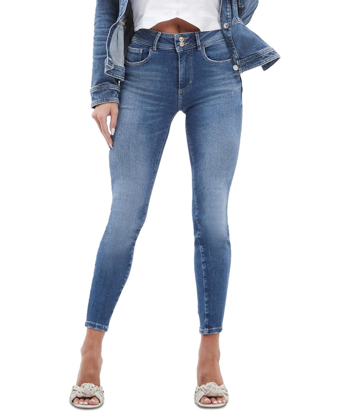 Guess Womens Shape Up Mid-Rise Skinny Jeans Product Image