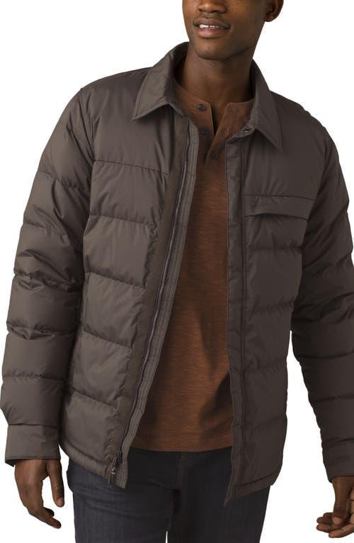 Prana Men's Pinchot Shirt Jacket Black Olive Heather Product Image