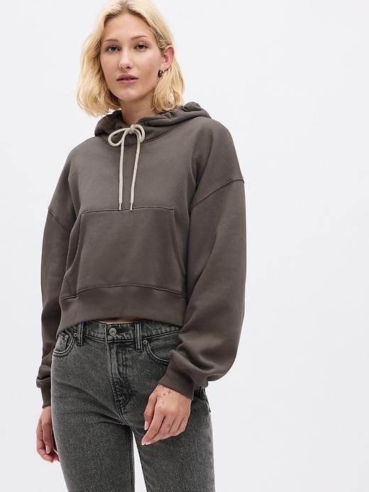 Vintage Soft Cropped Hoodie Product Image