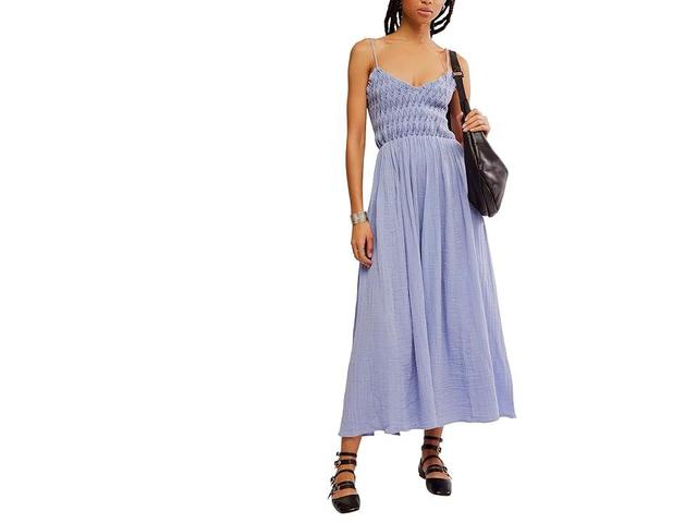 Free People Sweet Nothings Midi-Solid Heron) Women's Dress Product Image