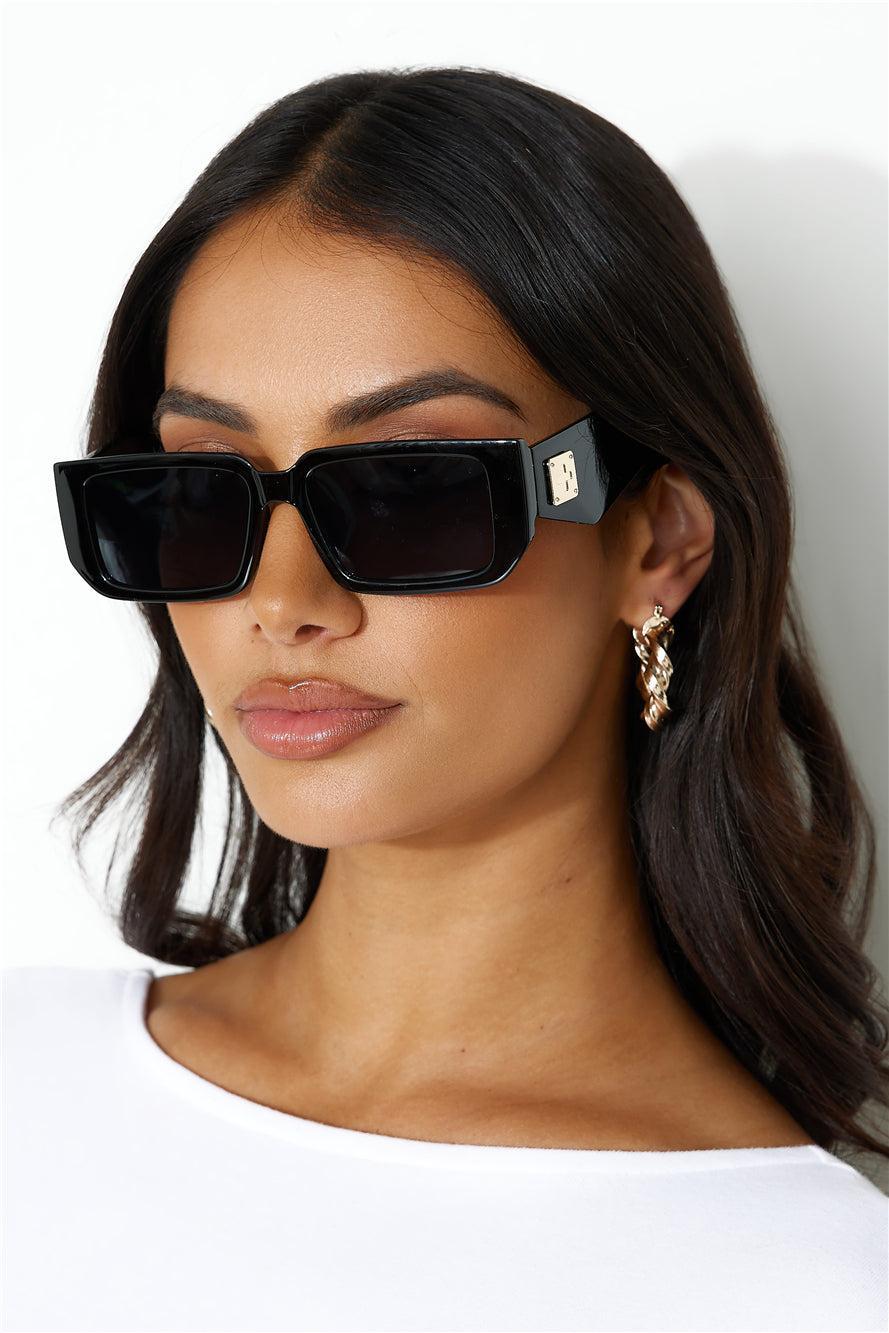 PETA AND JANE Evans Sunglasses Black Black Product Image