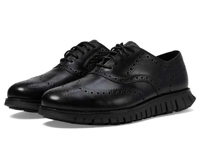 Cole Haan Zerogrand Remastered Wingtip Oxfords Black) Men's Lace Up Wing Tip Shoes Product Image