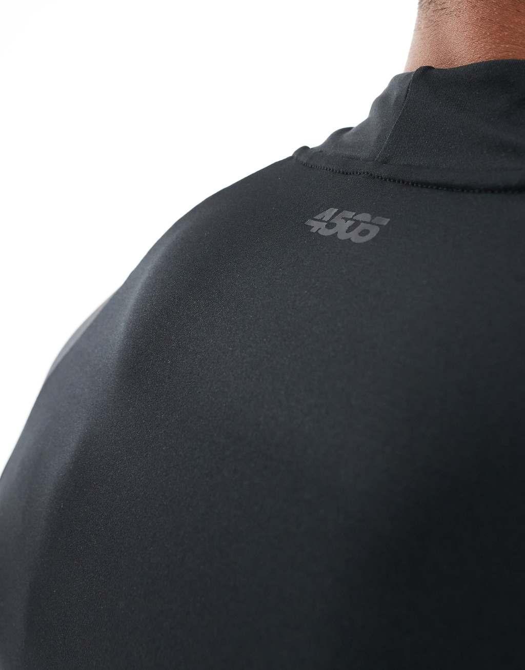 ASOS 4505 Icon training long sleeve muscle fit base layer with mock neck in black Product Image