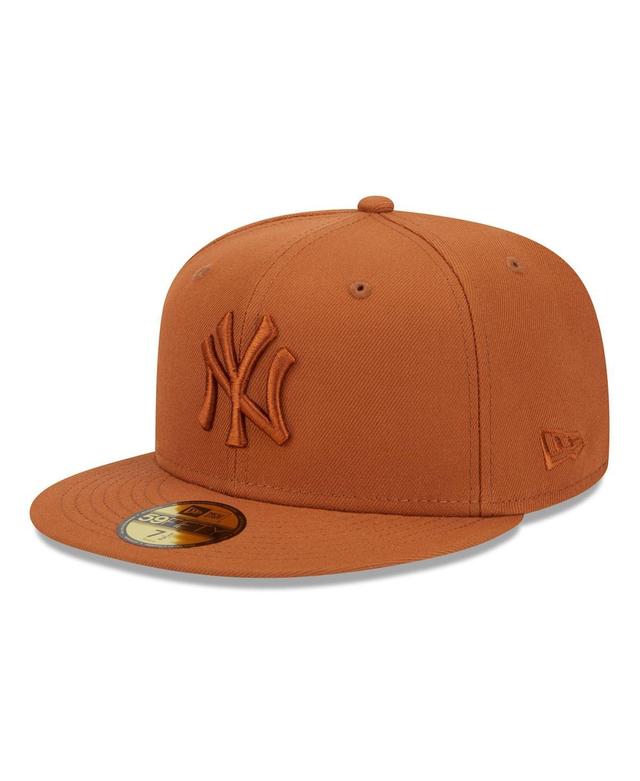 New Era Mens Brown New York Yankees Spring Color 59FIFTY Fitted Hat Product Image