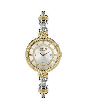 Versus Versace Womens Les Docks Two Hand Two-Tone Stainless Steel Watch 36mm Product Image