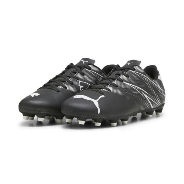 PUMA ATTACANTO Firm Ground/Artificial Ground Men's Soccer Cleats Shoes in Black/Silver Mist Product Image