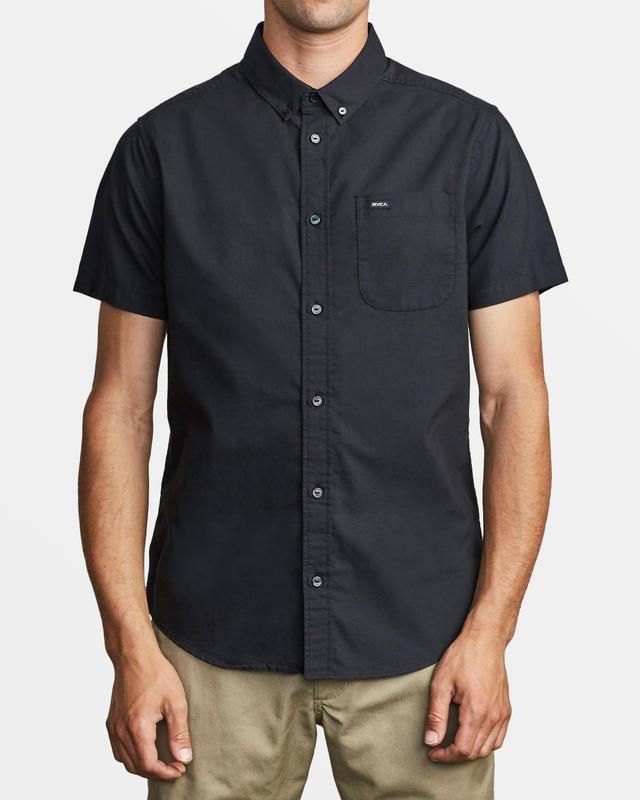 That'll Do Stretch Short Sleeve Woven Shirt - Black Product Image