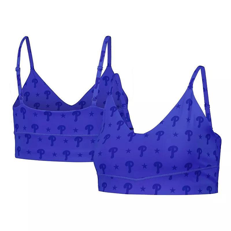 Womens Royal Philadelphia Phillies Active Bra Product Image