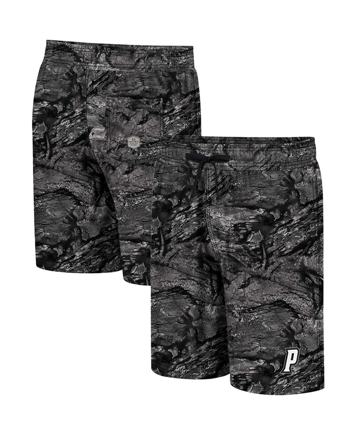 Mens Colosseum Charcoal ECU Pirates Realtree Aspect Ohana Swim Shorts Grey Product Image