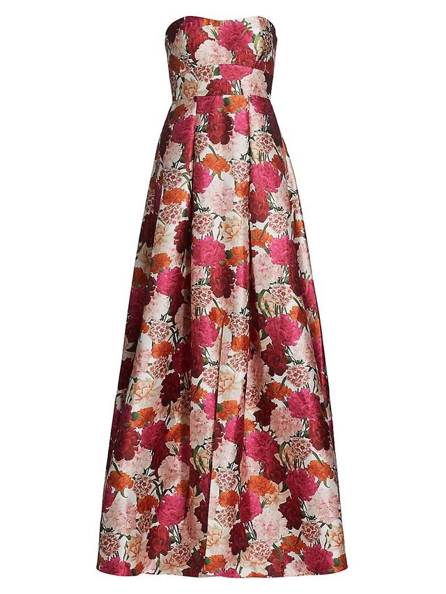 Womens Giovanna Floral Jacquard Fit & Flare Gown Product Image