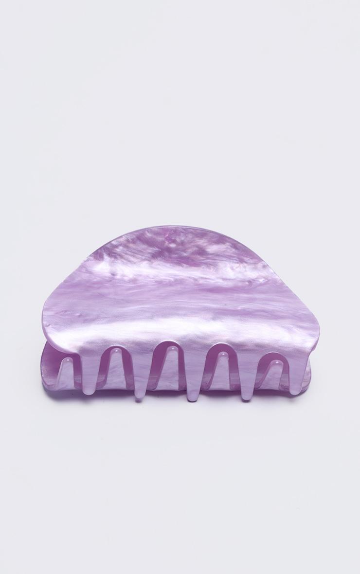 Purple Abstract Resin Hair Claw Clip Product Image