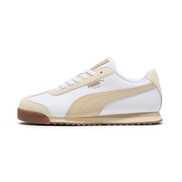 PUMA Roma Almonds Women's Sneakers in White/Putty/Sugared Almond Product Image