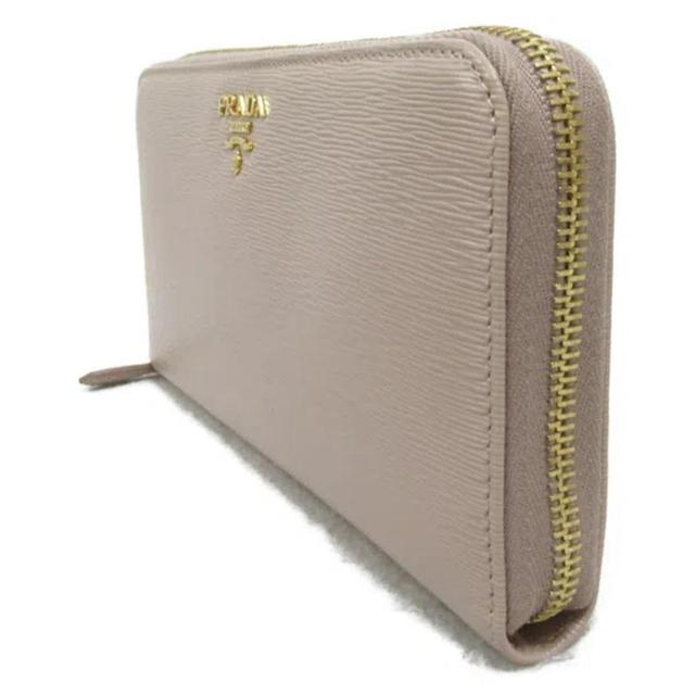 Saffiano Beige Leather Wallet  () Product Image