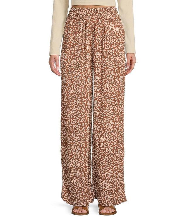 Roxy Forever And A Day High Rise Floral Palazzo Pants Product Image