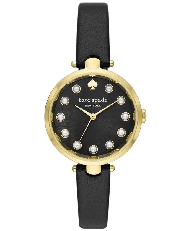 kate spade new york holland mother of pearl leather strap watch, 34mm Product Image